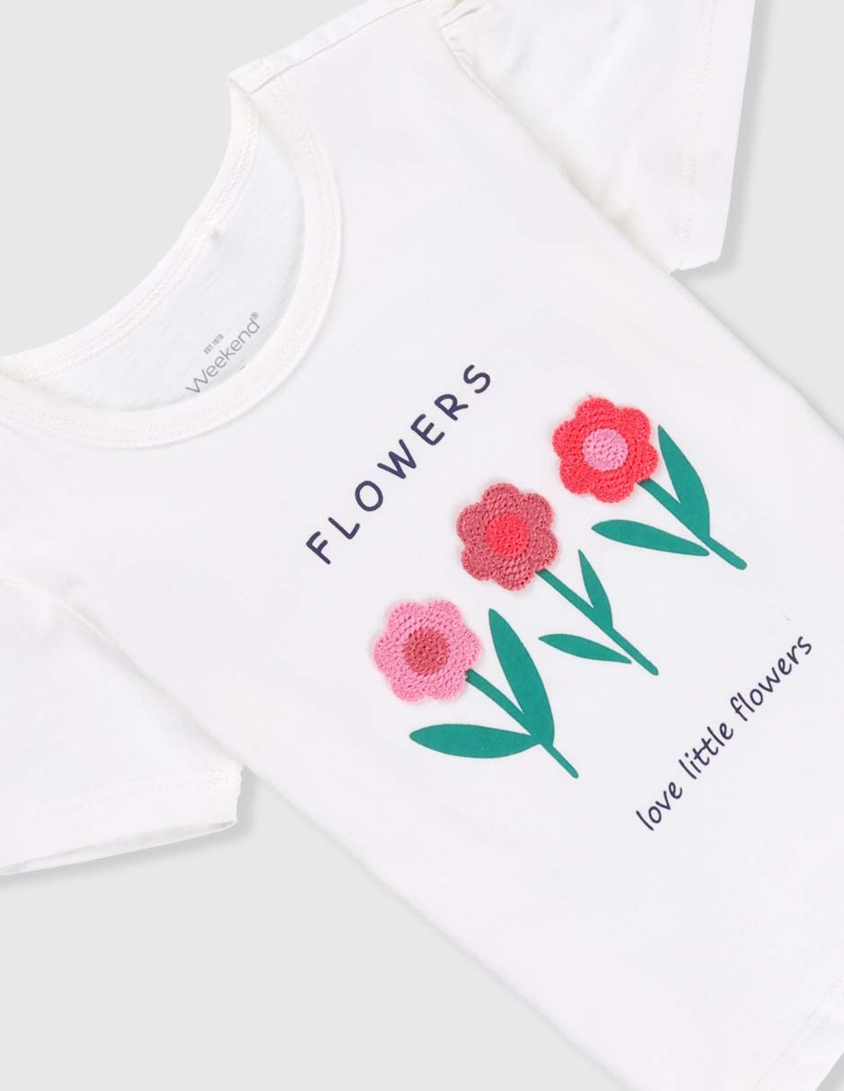 Playera manga corta para niña 3