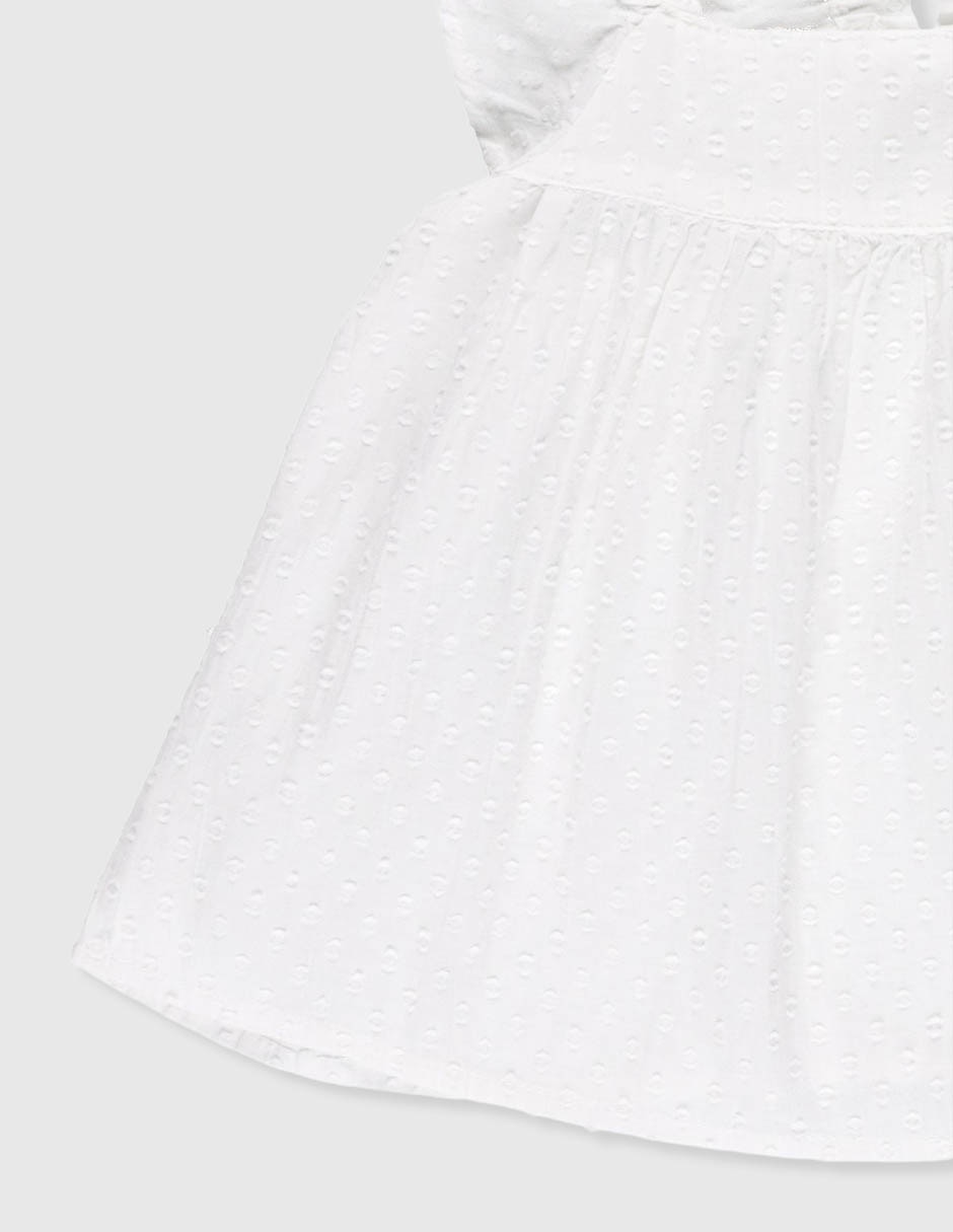 Vestido manga mariposa para niña 4