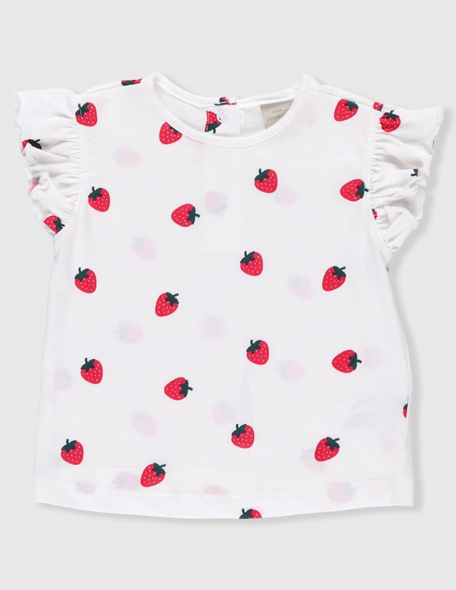 Playera manga corta para niña