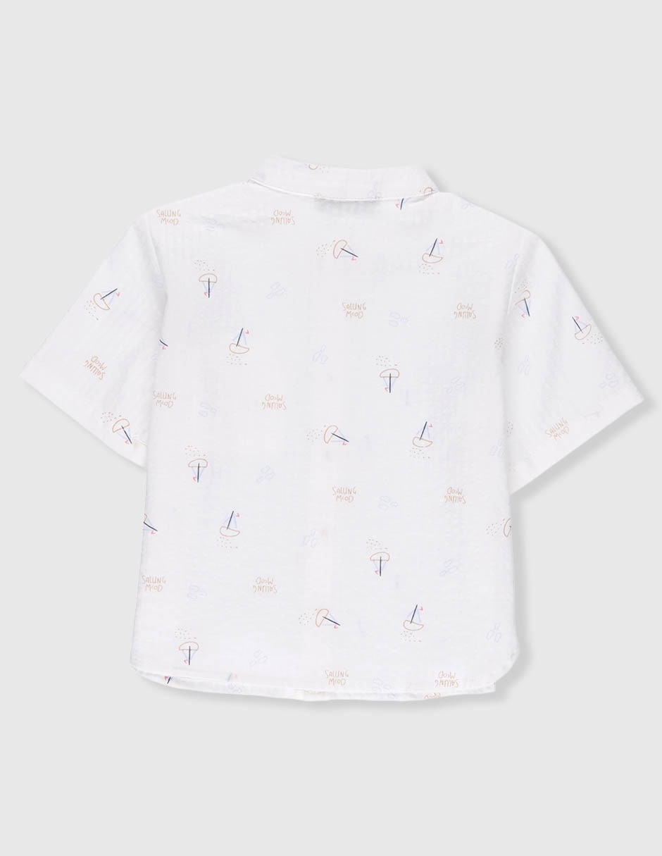 Camisa casual de algodón manga corta para niño 2