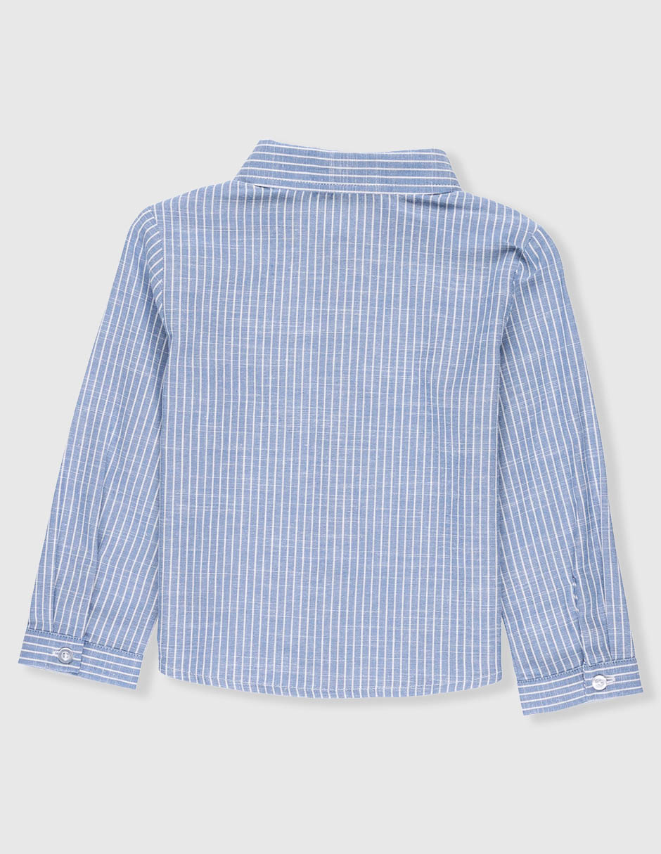 Camisa casual de algodón manga larga para niño 2