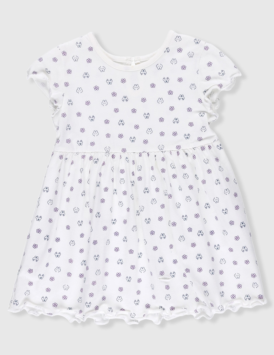 Vestido manga mariposa para niña Vestido manga mariposa para niña