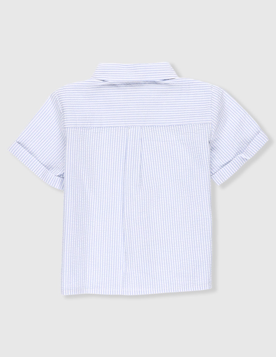 Camisa casual de algodón manga corta para niño 2