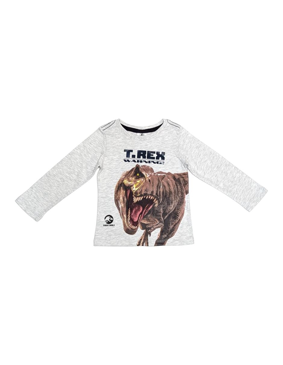 Playera Jurassic World manga larga para niño Playera Jurassic World manga larga para niño