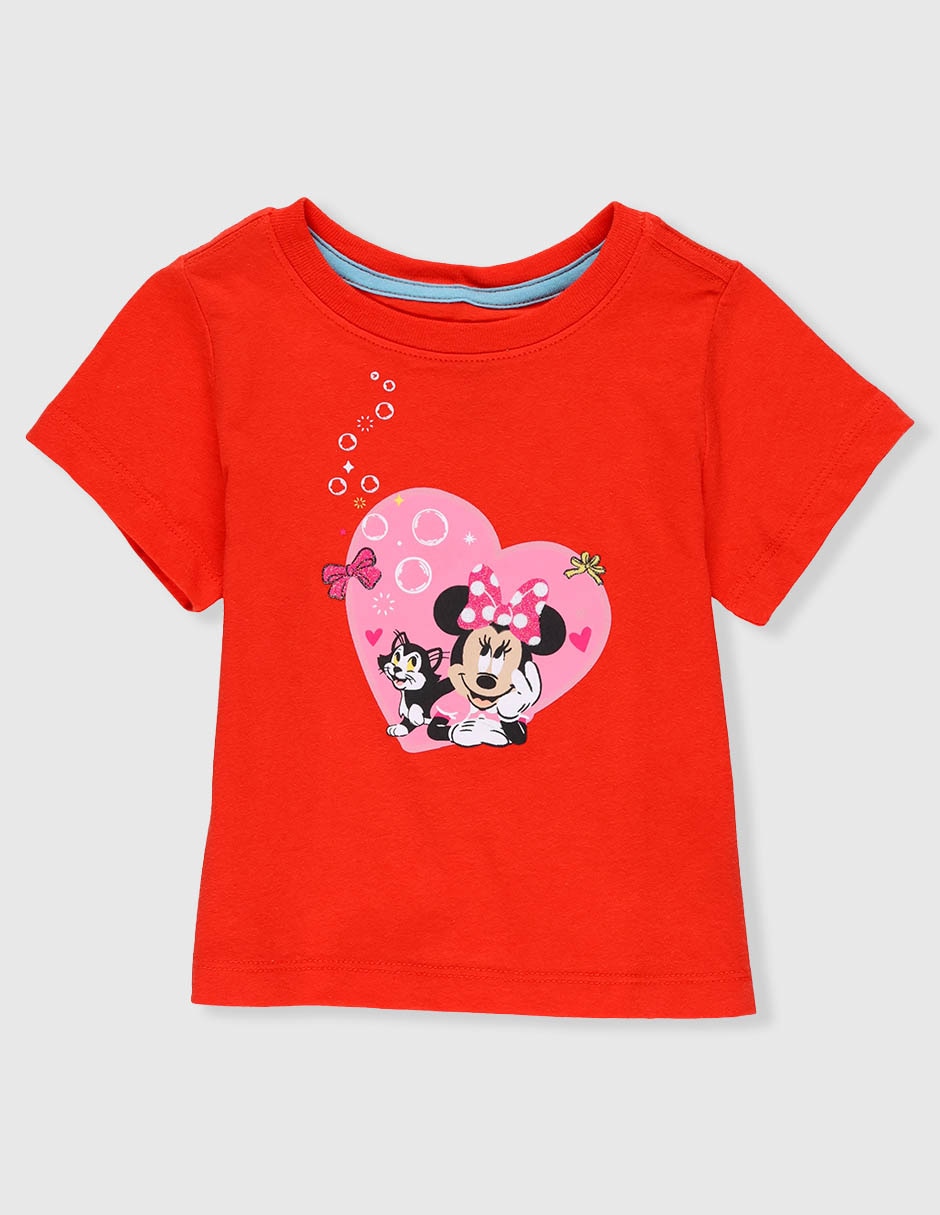 Playera Minnie Mouse manga corta para niña Playera Minnie Mouse manga corta para niña