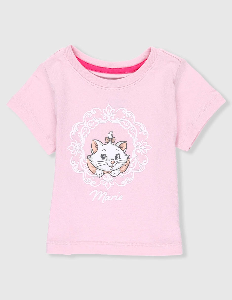 Playera Marie Los Aristogatos manga corta para niña Playera Marie Los Aristogatos manga corta para niña