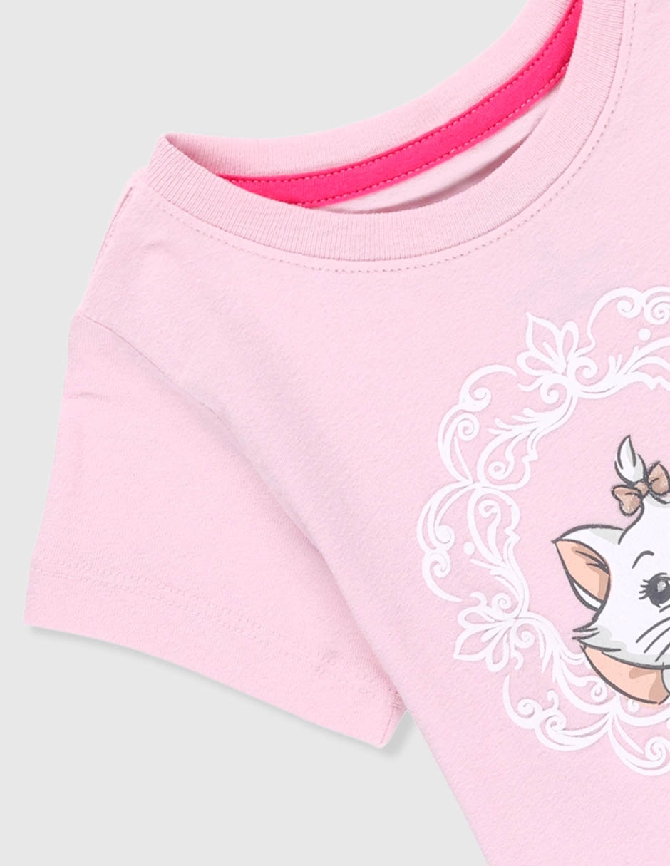 Playera Marie Los Aristogatos manga corta para niña 3