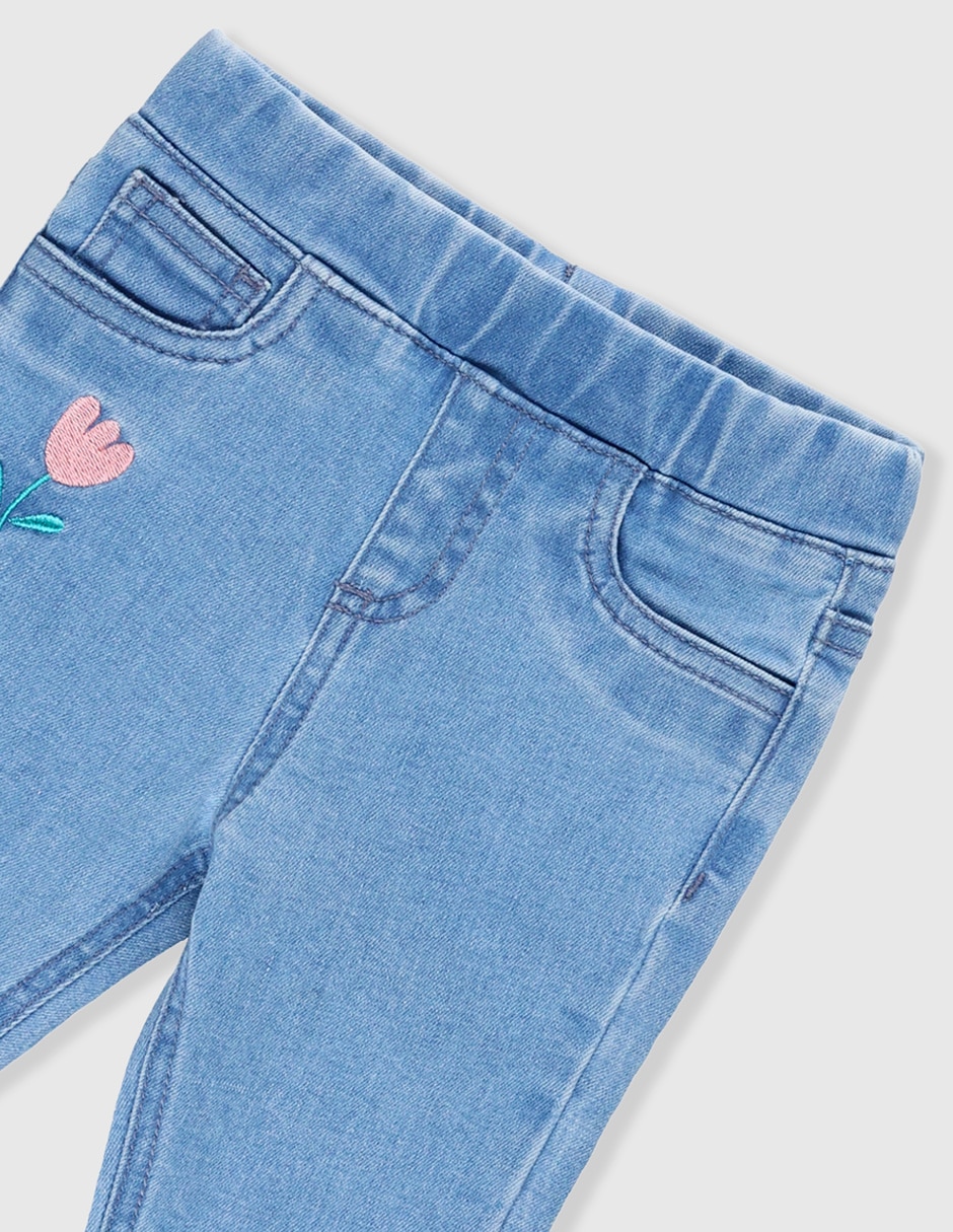 Jegging skinny lavado claro para bebé niña 3