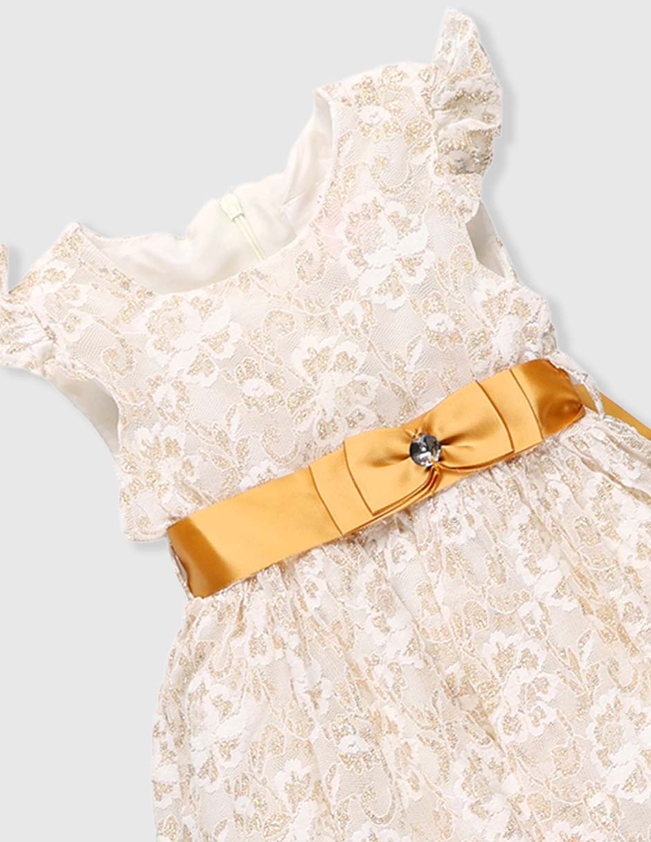 Vestido manga cap para niña 3