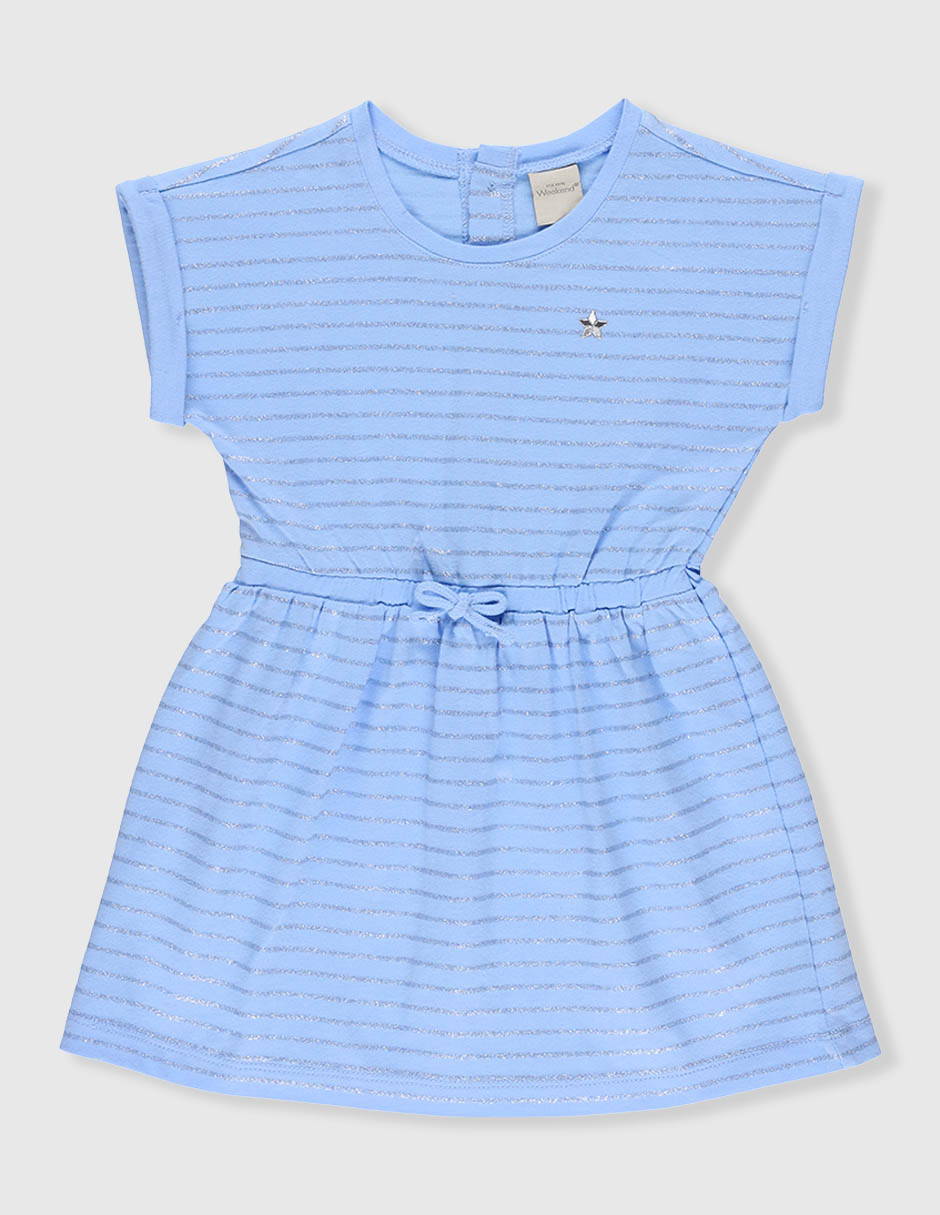 Vestido manga cap para bebé niña