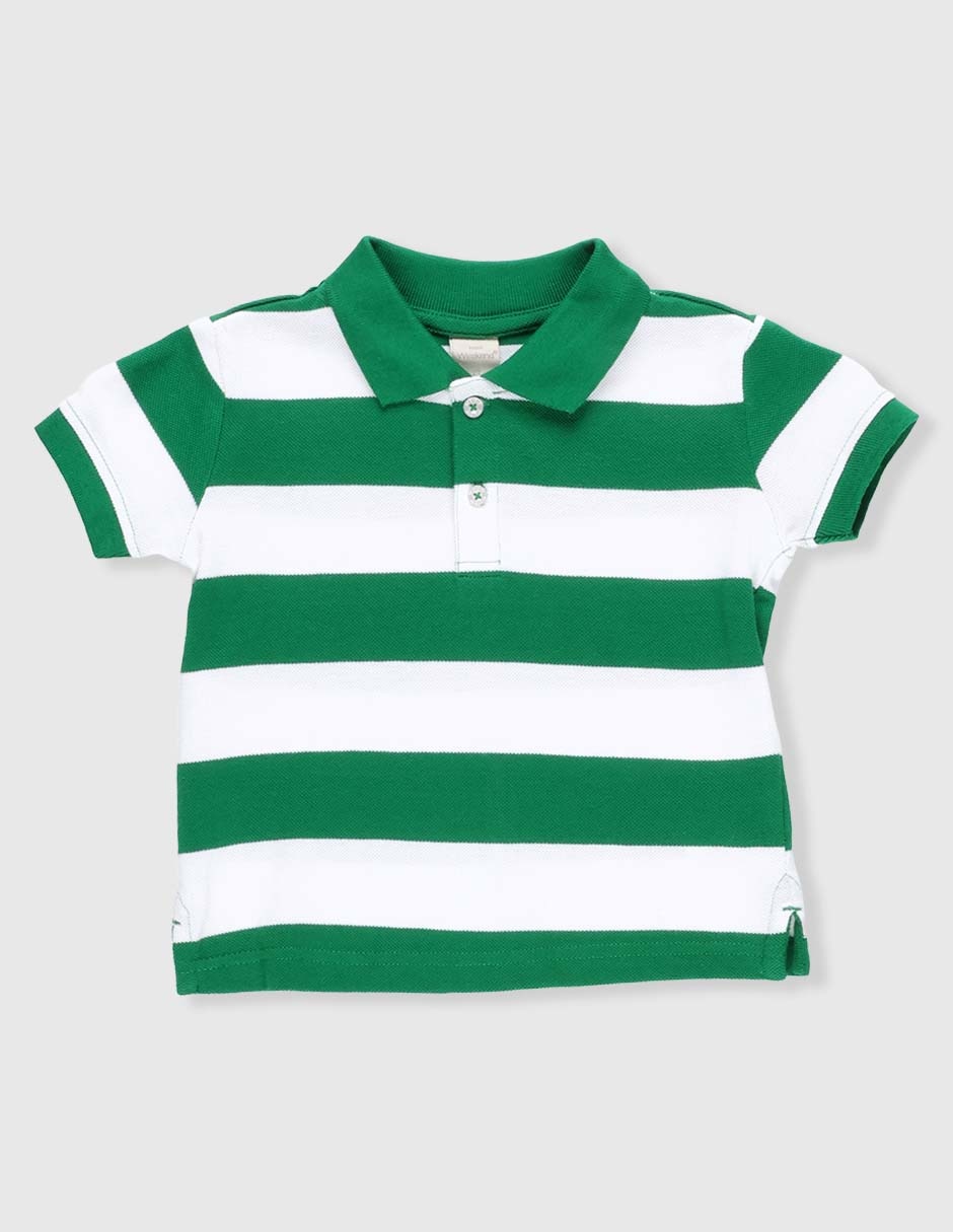 Playera tipo polo de algodón para niño Playera tipo polo de algodón para niño