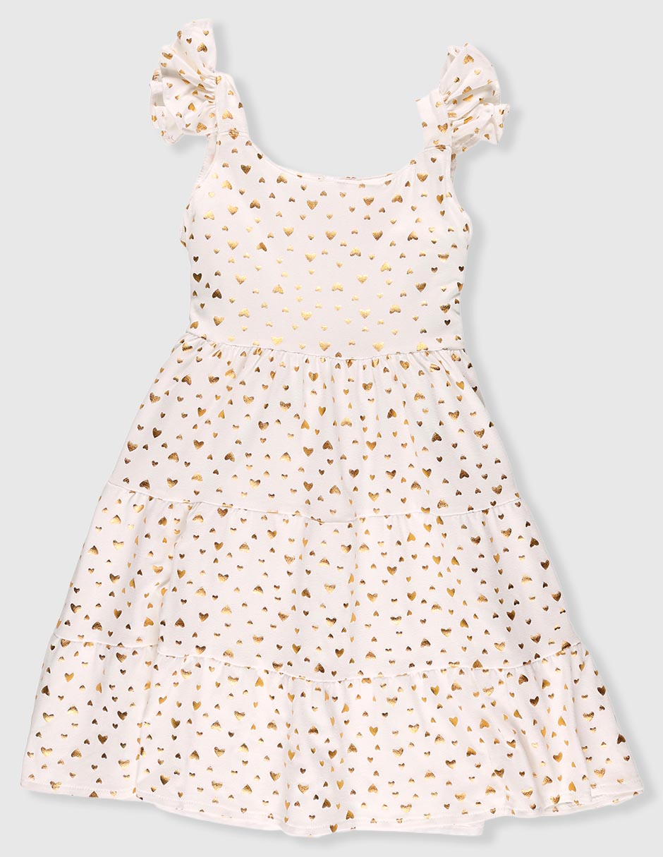 Vestido manga cap para bebé niña Vestido manga cap para bebé niña
