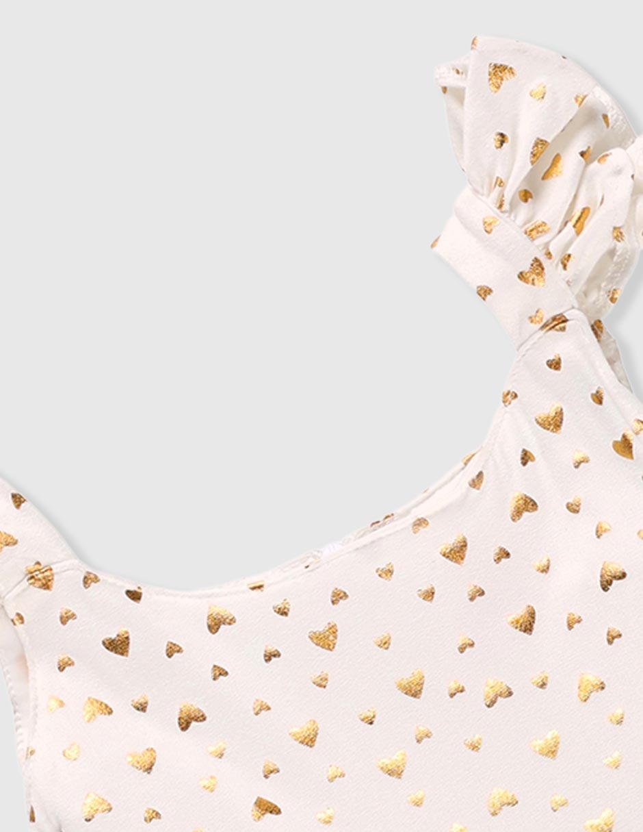 Vestido manga cap para bebé niña 3