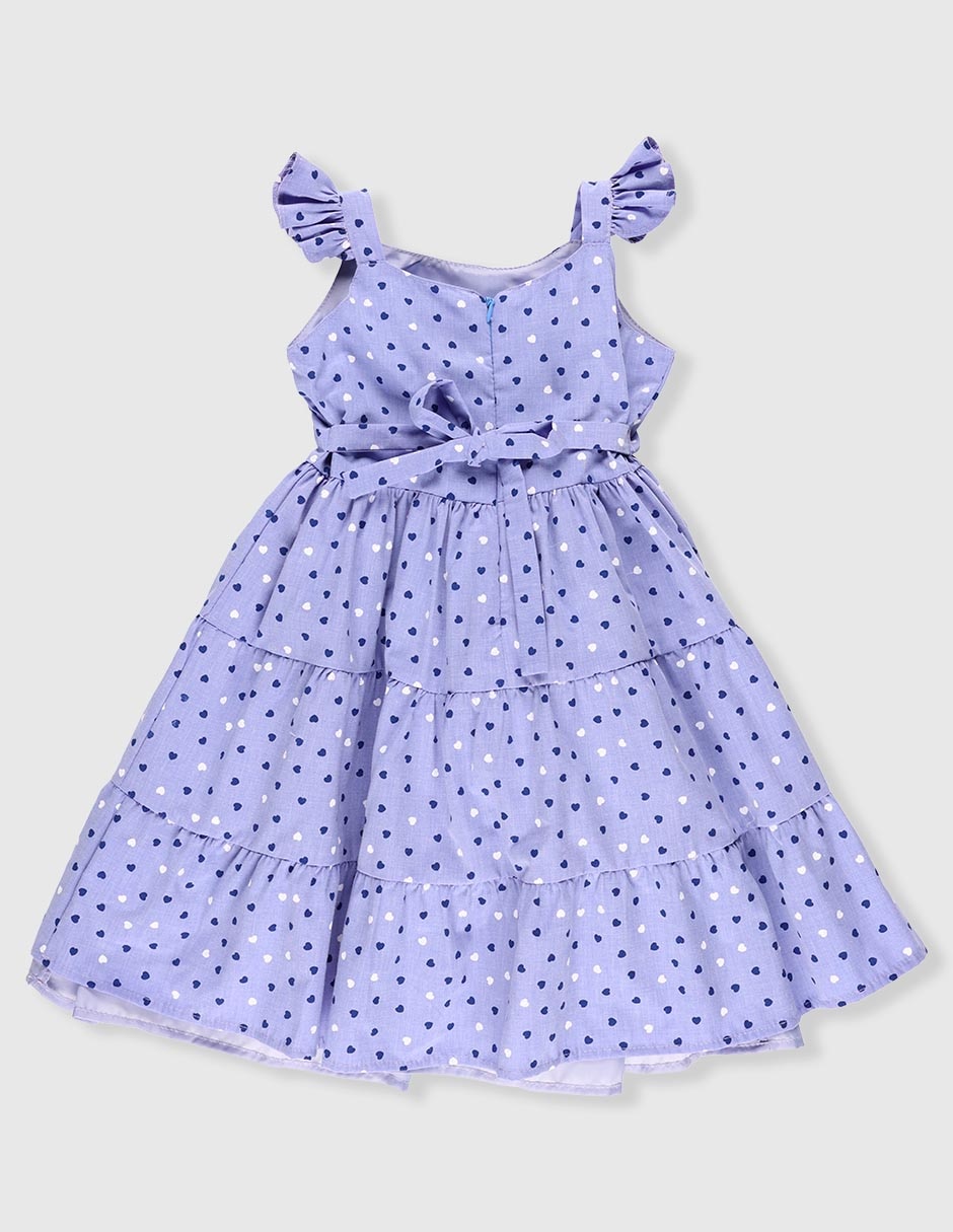 Vestido manga cap para niña 2