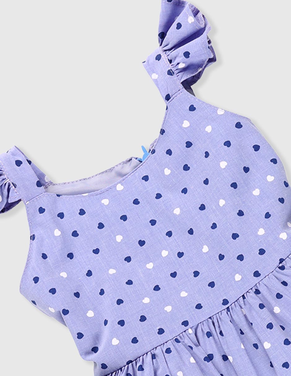 Vestido manga cap para niña 3
