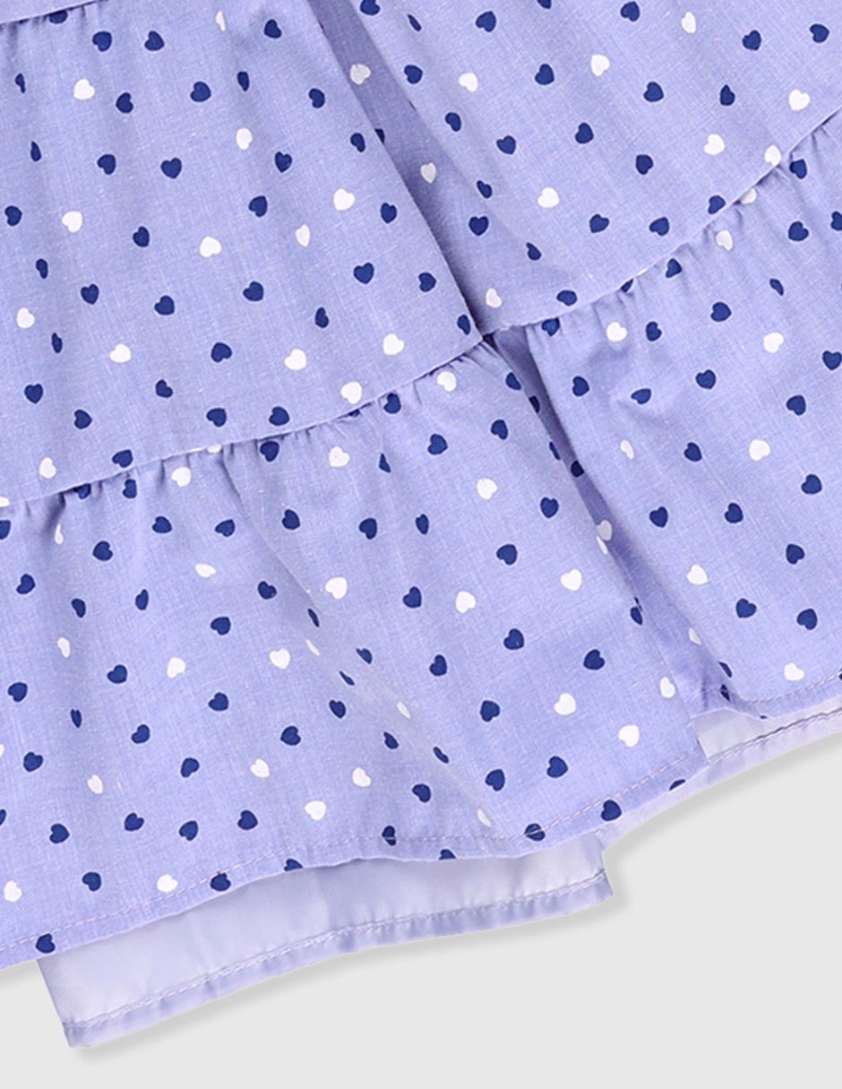 Vestido manga cap para niña 4