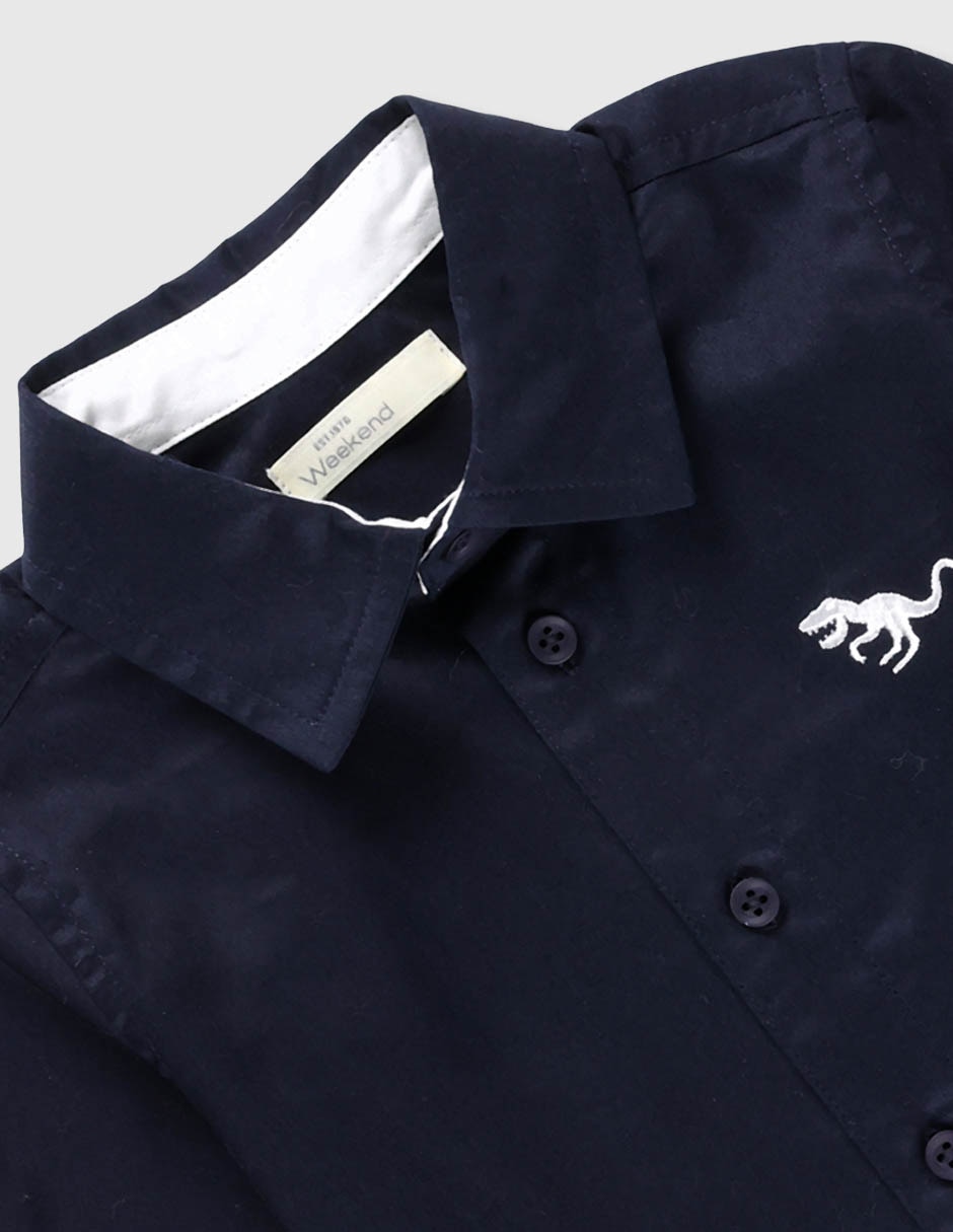 Camisa de vestir Weekend Baby manga larga para niño