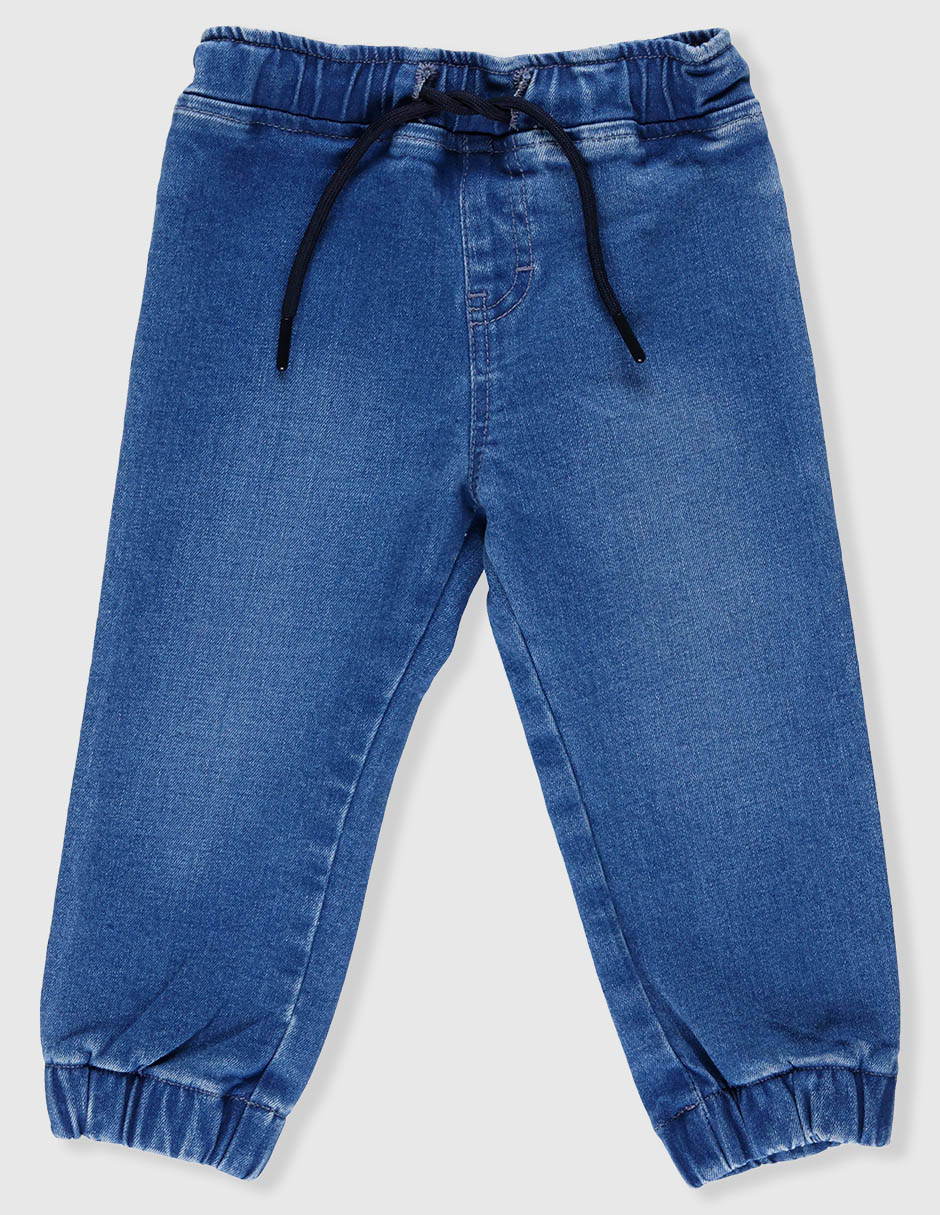 Jeans jogger slim deslavado para niño Jeans jogger slim deslavado para niño