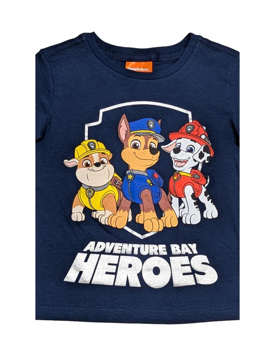 Playera Paw Patrol manga corta para niño 3