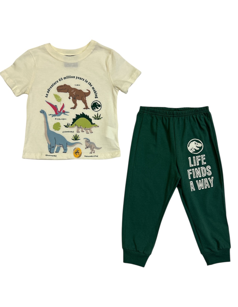 Conjunto pijama Jurassic World para bebé niño Conjunto pijama Jurassic World para bebé niño