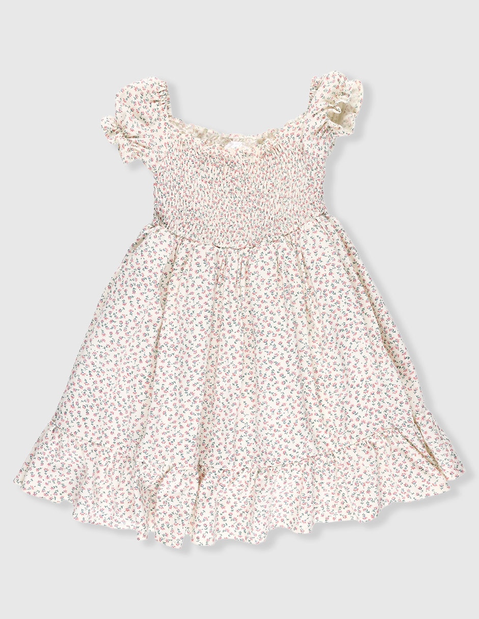 Vestido manga globo para niña Vestido manga globo para niña