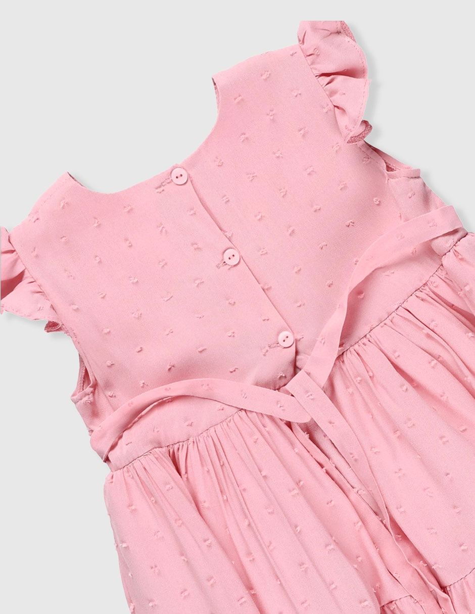 Vestido manga cap para niña 3