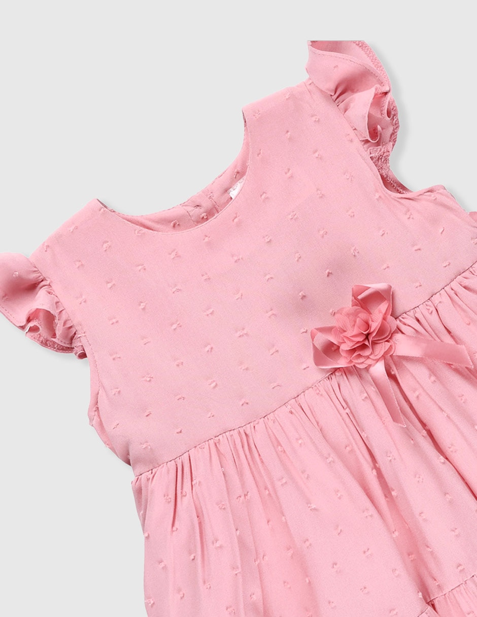 Vestido manga cap para niña 4