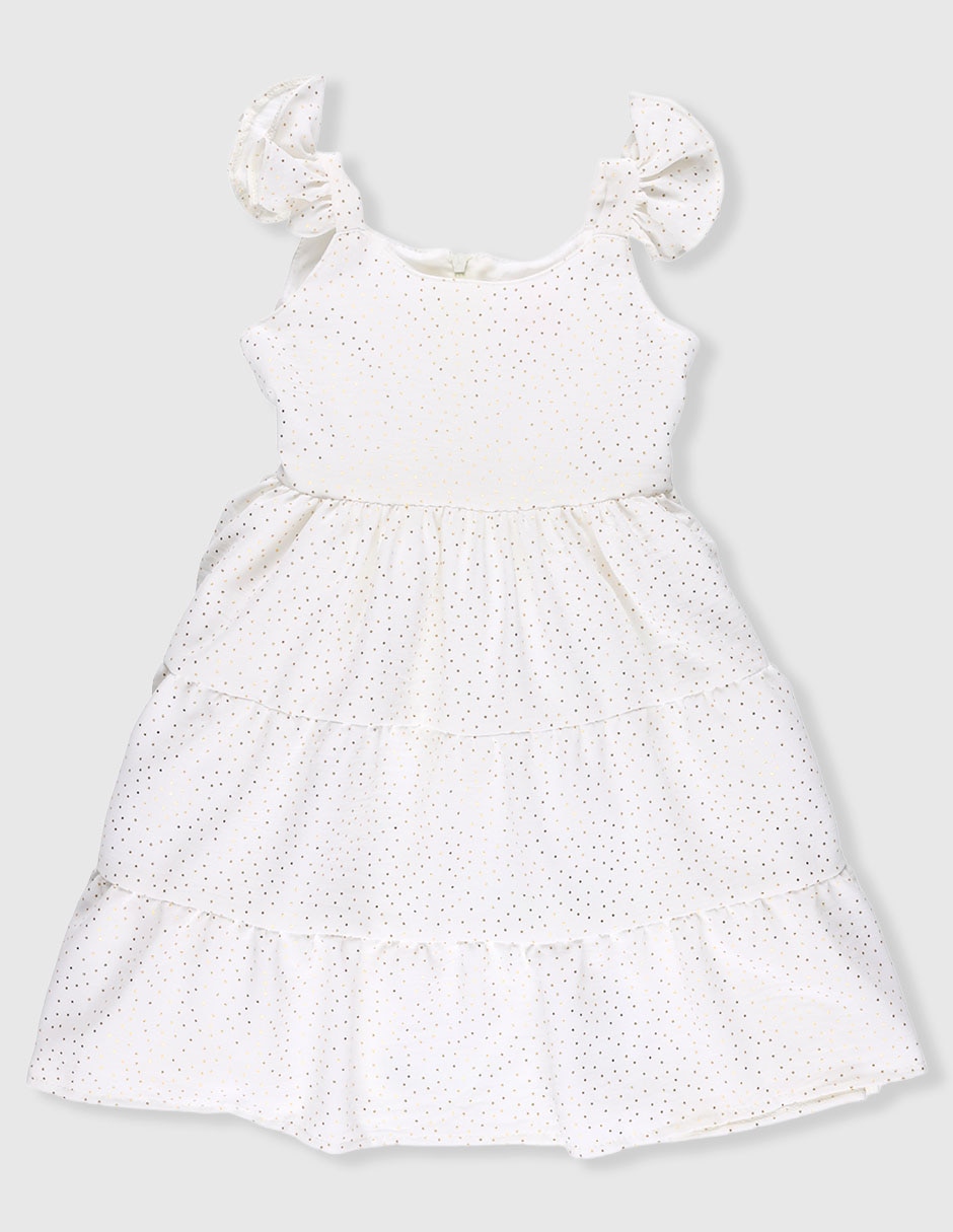 Vestido manga cap para niña Vestido manga cap para niña