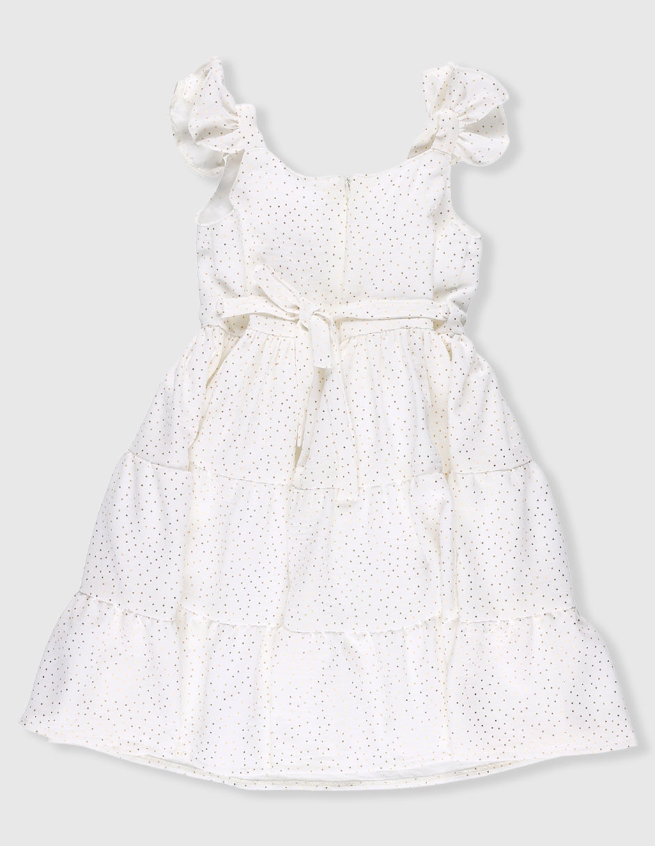 Vestido manga cap para niña 2