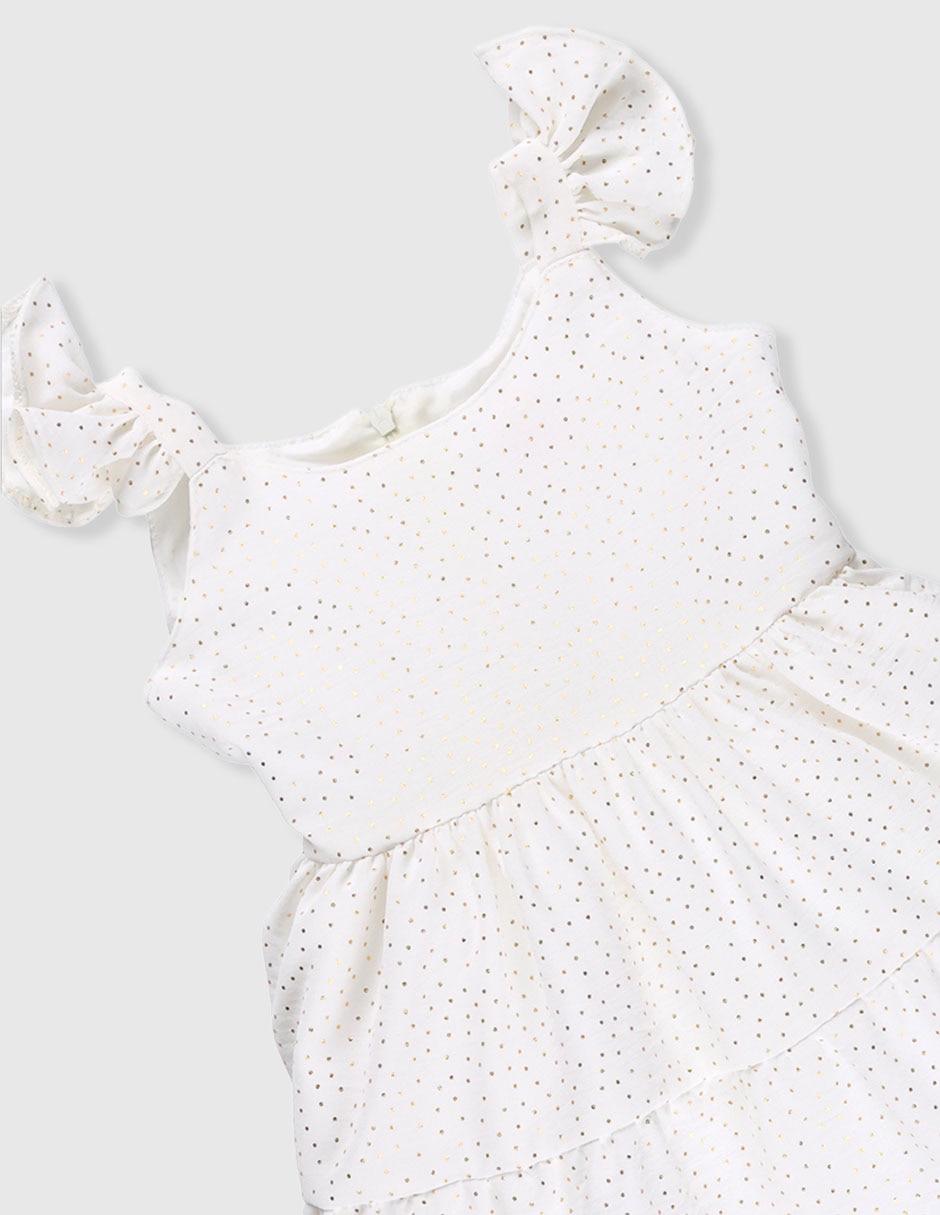 Vestido manga cap para niña 3