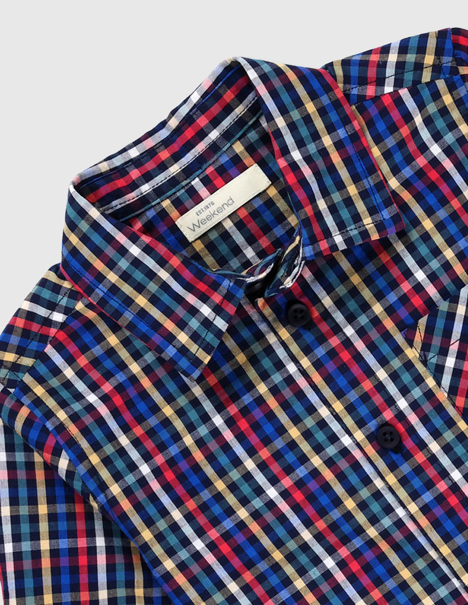 Camisa casual de algodón manga larga para niño 3